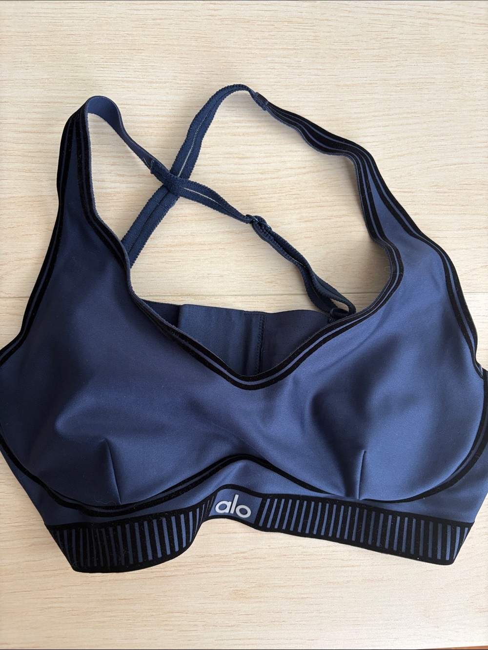 ALO Yoga Navy Sports Bra